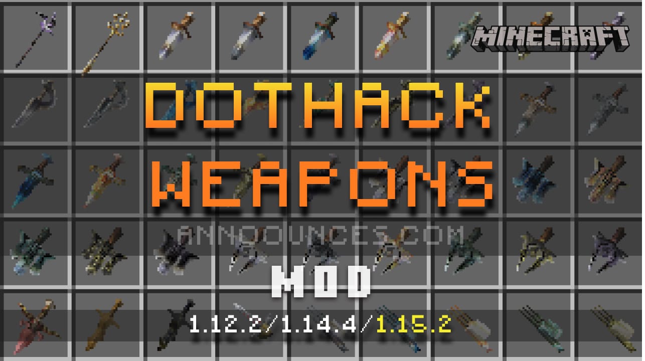 minecraft 1.12.2 weapon mods