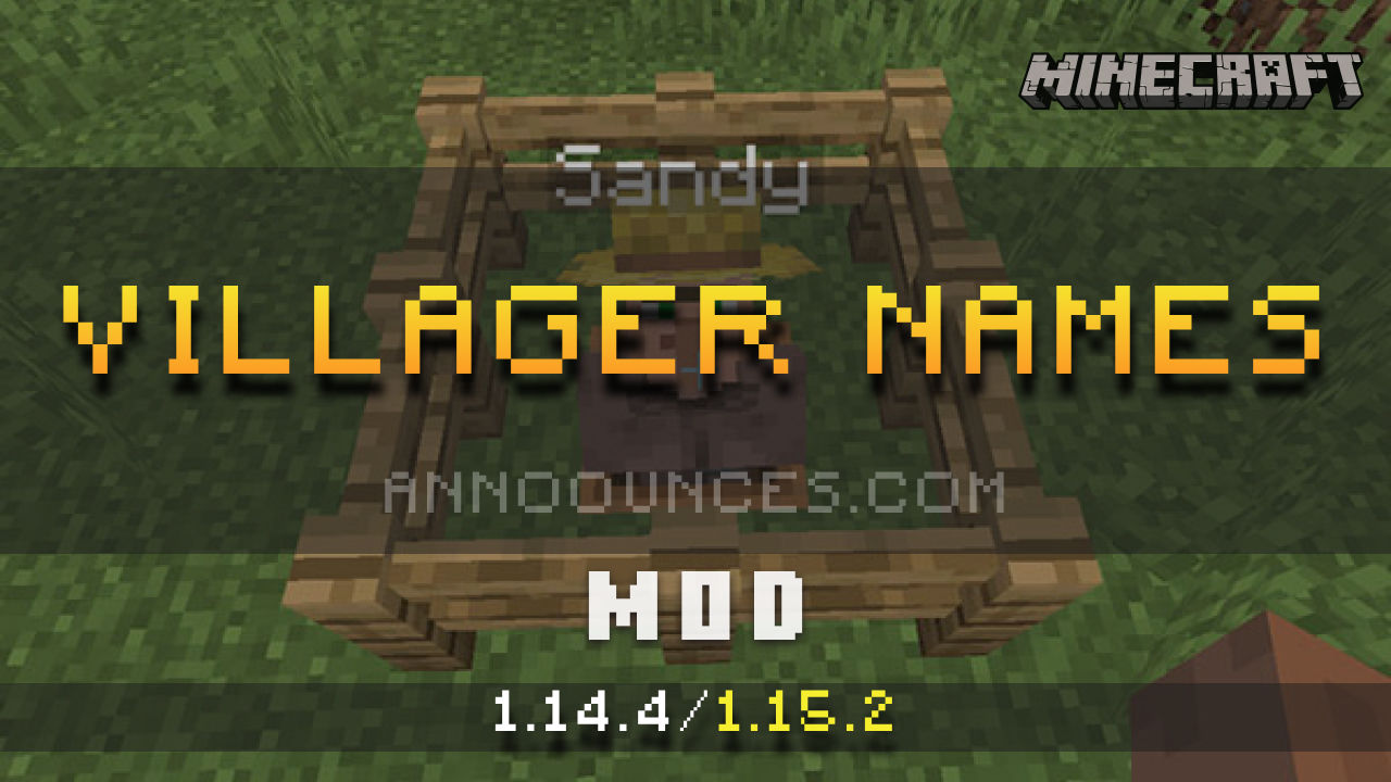 Villager Names Mod Minecraft 1 14 4 1 15 2 Minecraft Mods