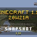 Minecraft 1.16 Snapshot 20w21a